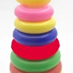 teddy rings New Born Rock-a-stack Toddler Stack-7 color Ring Sets Rattle-picture-1