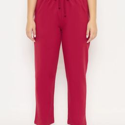 Clovia Cotton Mid-Rise Lounge Pants With Pocket-picture-31