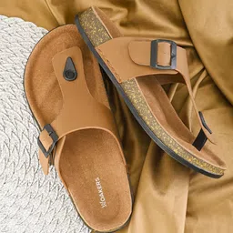 Woakers Men Leather Comfort Sandals-image-74
