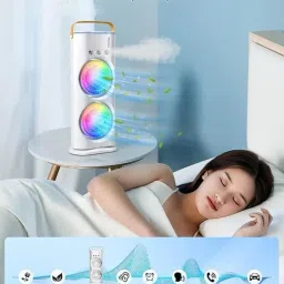 Bilbari Double-Ended Spray Fan| Portable Air Cooler With Light For Table,office,Home Cooler-23
