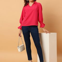NEESH Flared Sleeve Crepe Top-image-50