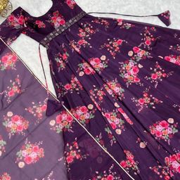 Jash Creation Women Floral Printed Anarkali Kurta-image-34