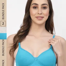 Floret Pack of 2 Heavily Padded Seamless Push-Up Bra-picture-27