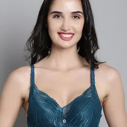 MAKCLAN Geometric Anti Odour Medium Coverage Underwired Lightly Padded Bra-picture-31