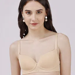 SOIE Women Semi-Medium Coverage Padded Non-Wired T-shirt Bra-66