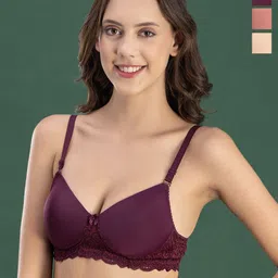 DressBerry Bra Medium Coverage Lightly Padded Pack of 3-picture-52