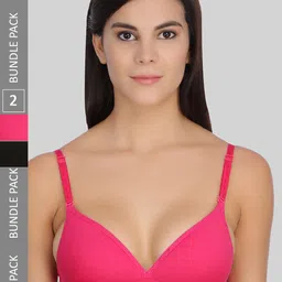 SELFCARE Pack Of 2 Full Coverage Lightly Padded Rapid-Dry Everyday Bra All Day Comfort-picture-21