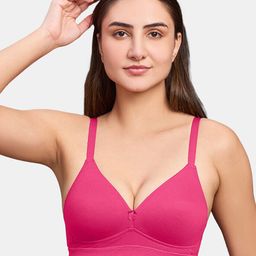 intimacy LINGERIE Medium Coverage Lightly Padded Cotton T-shirt Bra With All Day Comfort-image-36