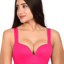 bare dezire Women Solid Sweetheart Neck Medium Coverage Lightly Padded Workout Bra-27