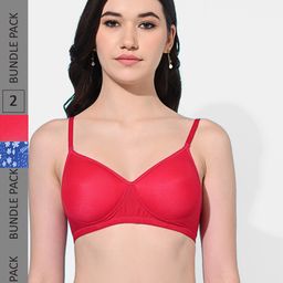 FIMS Pack Of 2 Full Coverage Lightly Padded All Day Comfort Bras-28