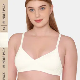 Tweens Pack Of 2 Full Coverage Lightly Padded All Day Comfort Seamless Cotton T-shirt Bra-56