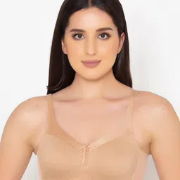 Clovia Nude-Coloured Full Coverage Lightly Padded Cotton Bra With All Day Comfort-picture-10
