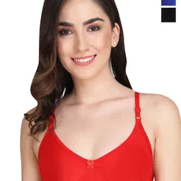 Liigne Pack Of 3 Full Coverage Lightly Padded Everyday Bras With All Day Comfort-12