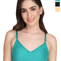Liigne Pack Of 3 Full Coverage Lightly Padded Seamless Everyday Bra With All Day Comfort-picture-5