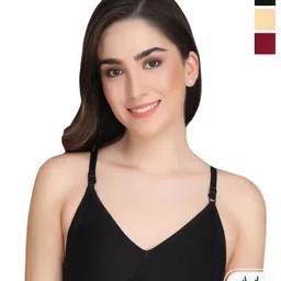 Liigne Pack Of 3 Full Coverage Lightly Padded Seamless Everyday Bra With All Day Comfort-picture-6