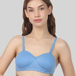 FUNAHME Lightly Padded Half Coverage All Day Comfort Seamless T-Shirt Bra-49