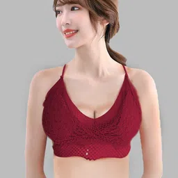 Krelin Floral Bralette Bra Half Coverage Lightly Padded-31