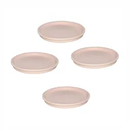 LASAKI Pink 4 Pieces Round Ceramic Pot Holders-8