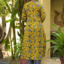 HETVI CREATION Women Floral Printed Regular Kurta with Trousers & With Dupatta image 3