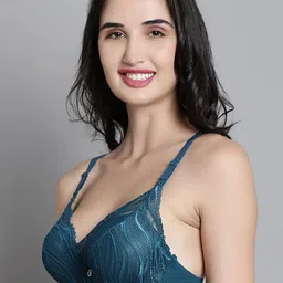 MAKCLAN Geometric Anti Odour Medium Coverage Underwired Lightly Padded Bra image 2