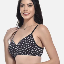 StyFun Pack Of 2 Polka Dots Printed Full Coverage Lightly Padded All Day Comfort Bra image 3