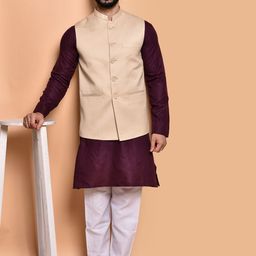PRINTCULTR Men Regular Pure Cotton Kurta with Trousers-image-18