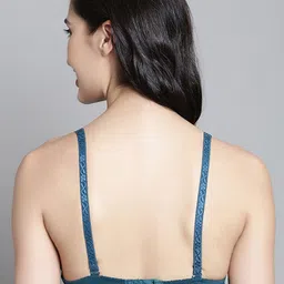 MAKCLAN Geometric Anti Odour Medium Coverage Underwired Lightly Padded Bra image 4