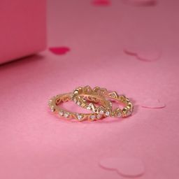 Mia by Tanishq 14 KT Gold Diamond-Studded Finger Ring - 3.2 g-image-62