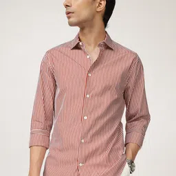 Andamen Men Premium Slim Fit Opaque Striped Casual Shirt-image-64