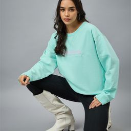 Club York Women Printed Round Neck Sweatshirt-image-95