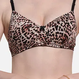 FIMS Abstract Printed Full Coverage Lightly Padded Bra With All Day Comfort image 5