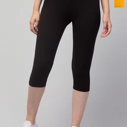 CKARFE Pack Of 2 Skinny Fit Cotton Mid Rise Capris-picture-58