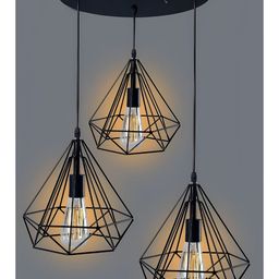 GAUVIK Black Ceiling Lamp-3