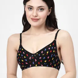 Docare Conversational Printed Full Coverage Non Padded Minimizer Bra- All Day Comfort-0