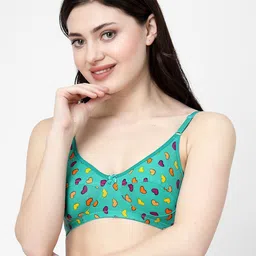 Docare Conversational Printed Full Coverage Non Padded Minimizer Bra- All Day Comfort-3