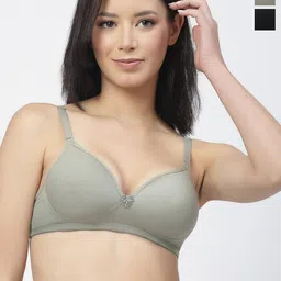 Floret Pack Of 2 Push-Up Bra Medium Coverage Lightly Padded All Day Comfort High Support image 1