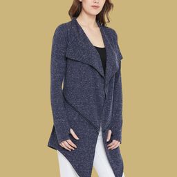 Hypernation Lapel Collar Open Front Longline Shrug image 5