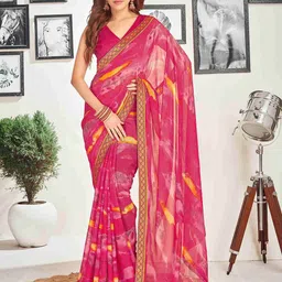 HERE&NOW Pure Chiffon Saree-picture-41