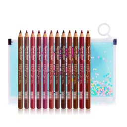 Seven Seas Set Of 12 HD Sharp Line Lip Liner - Shade 01 02 03 04 05 06 07 08 09 10 11 12-12