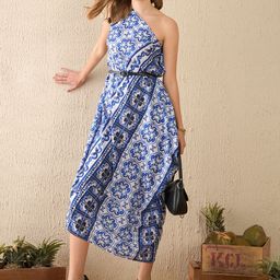 Uptownie Asymmetric One-Shoulder Crepe Dress-image-53