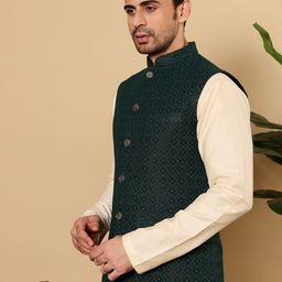 MULTI SHADES Men Regular Kurta with Pyjamas image 2