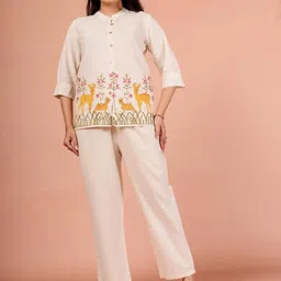 Anouk Rustic Women Ethnic Motifs Printed Pure Cotton Kurta with Trouser-picture-15
