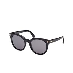 Tom Ford Women Grey Lens & Black Oval Sunglasses with-image-92