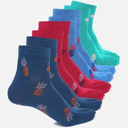 BAESD Unisex Pack Of 4 Patterned Ankle-Length Socks-16
