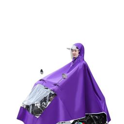 AUGEN Waterproof Bike Hooded Poncho Rain Jacket-image-40