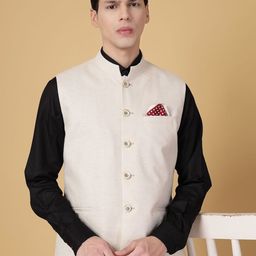 Givo Mandarin Collar Nehru Jacket-image-126