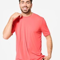 Domyos By DecathlonMen's Short-Sleeved Crew Neck Breathable Fitness T-Shirt-image-40