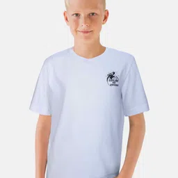 Gini and Jony Boys Graphic Printed Round Neck Cotton T-shirt-87