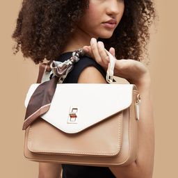Ginger by Lifestyle Colourblocked Structured Handheld Bag-image-72
