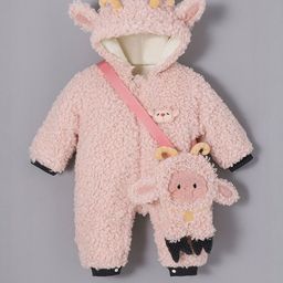 Hopscotch Fluffy Sheep Hood Bodysuit-picture-29
